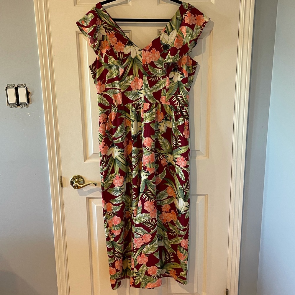 Floral Print Jumpsuit